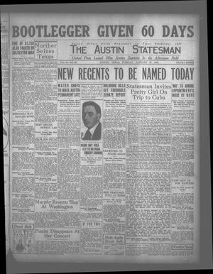 The Austin Statesman (Austin, Tex.), Vol. 54, No. 221, Ed. 1 Tuesday, January 27, 1925