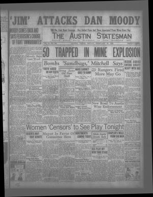 The Austin Statesman (Austin, Tex.), Vol. 54, No. 245, Ed. 1 Friday, February 20, 1925