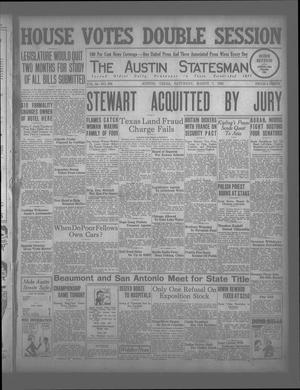 Primary view of object titled 'The Austin Statesman (Austin, Tex.), Vol. 54, No. 258, Ed. 1 Saturday, March 7, 1925'.