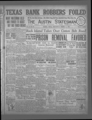 The Austin Statesman (Austin, Tex.), Vol. 54, No. 261, Ed. 1 Wednesday, March 11, 1925