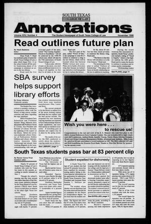 Primary view of South Texas College of Law Annotations (Houston, Tex.), Vol. 25, No. 4, Ed. 1, November, 1996