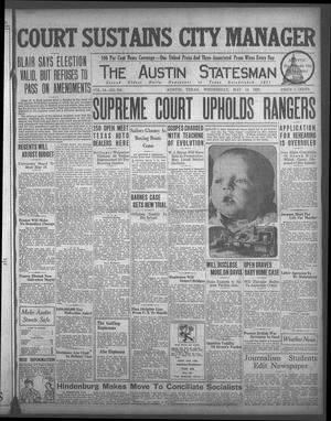 The Austin Statesman (Austin, Tex.), Vol. 54, No. 316, Ed. 1 Wednesday, May 13, 1925