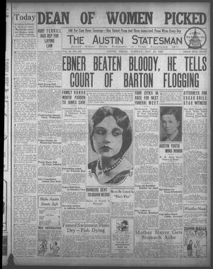 The Austin Statesman (Austin, Tex.), Vol. 54, No. 322, Ed. 1 Tuesday, May 19, 1925