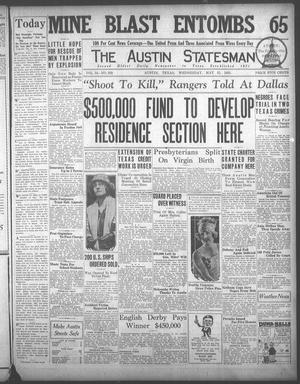 The Austin Statesman (Austin, Tex.), Vol. 54, No. 329, Ed. 1 Wednesday, May 27, 1925