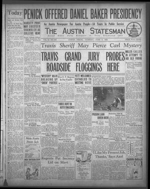 The Austin Statesman (Austin, Tex.), Vol. 54, No. 337, Ed. 1 Tuesday, June 9, 1925