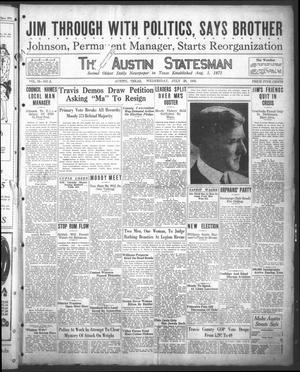 The Austin Statesman (Austin, Tex.), Vol. 56, No. 6, Ed. 1 Wednesday, July 28, 1926