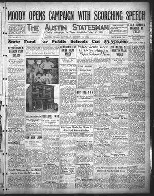 The Austin Statesman (Austin, Tex.), Vol. 56, No. 21, Ed. 1 Saturday, August 14, 1926