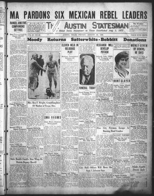 The Austin Statesman (Austin, Tex.), Vol. 56, No. 26, Ed. 1 Friday, August 20, 1926