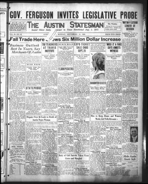 The Austin Statesman (Austin, Tex.), Vol. 56, No. 45, Ed. 1 Monday, September 13, 1926