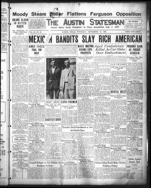 The Austin Statesman (Austin, Tex.), Vol. 56, No. 48, Ed. 1 Thursday, September 16, 1926