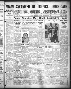 The Austin Statesman (Austin, Tex.), Vol. 56, No. 50, Ed. 1 Saturday, September 18, 1926