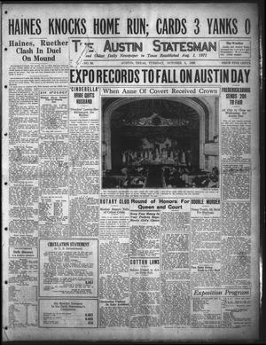 The Austin Statesman (Austin, Tex.), Vol. 56, No. 60, Ed. 1 Tuesday, October 5, 1926