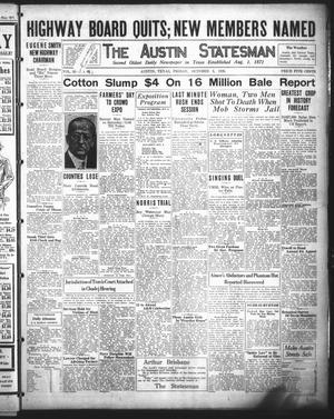 Primary view of object titled 'The Austin Statesman (Austin, Tex.), Vol. 56, No. 63, Ed. 1 Friday, October 8, 1926'.