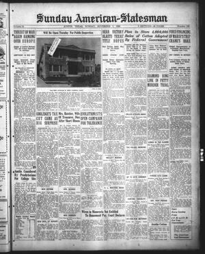 Primary view of object titled 'Sunday American-Statesman (Austin, Tex.), Vol. 13, No. 146, Ed. 1 Sunday, November 7, 1926'.