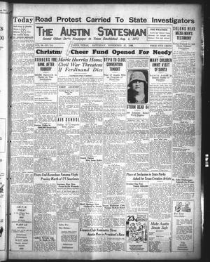 The Austin Statesman (Austin, Tex.), Vol. 56, No. 114, Ed. 1 Saturday, November 27, 1926