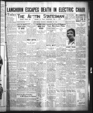 The Austin Statesman (Austin, Tex.), Vol. 56, No. 143, Ed. 1 Monday, December 27, 1926