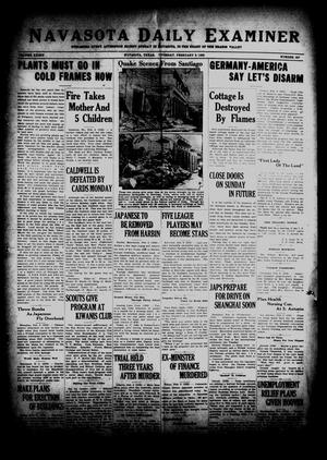 Navasota Daily Examiner (Navasota, Tex.), Vol. 34, No. 307, Ed. 1 Tuesday, February 9, 1932