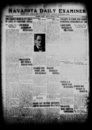 Primary view of object titled 'Navasota Daily Examiner (Navasota, Tex.), Vol. 34, No. 312, Ed. 1 Monday, February 15, 1932'.