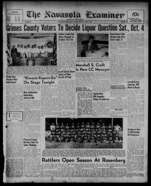 The Navasota Examiner and Grimes County Review (Navasota, Tex.), Vol. 57, No. 51, Ed. 1 Thursday, September 11, 1952