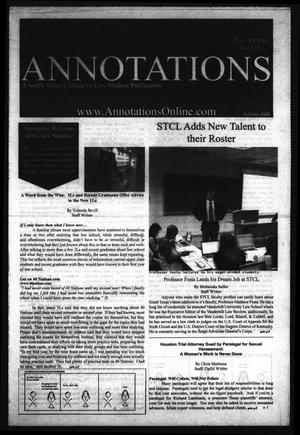 Primary view of object titled 'South Texas College of Law Annotations (Houston, Tex.), Vol. 41, No. 1, Ed. 1, October, 2008'.