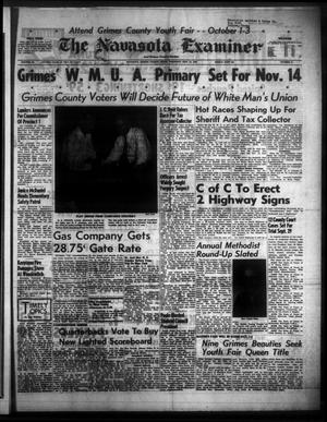 Primary view of object titled 'The Navasota Examiner and Grimes County Review (Navasota, Tex.), Vol. 65, No. 2, Ed. 1 Thursday, September 24, 1959'.