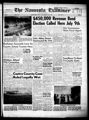 Primary view of object titled 'The Navasota Examiner and Grimes County Review (Navasota, Tex.), Vol. 65, No. 41, Ed. 1 Thursday, June 23, 1960'.