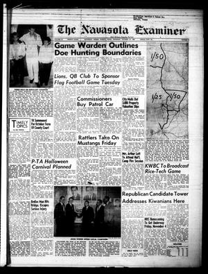 The Navasota Examiner and Grimes County Review (Navasota, Tex.), Vol. 66, No. 7, Ed. 1 Thursday, October 27, 1960