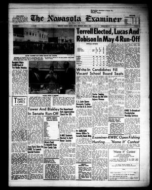 Primary view of object titled 'The Navasota Examiner and Grimes County Review (Navasota, Tex.), Vol. [66], No. 30, Ed. 1 Thursday, April 6, 1961'.