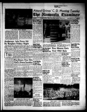 Primary view of object titled 'The Navasota Examiner and Grimes County Review (Navasota, Tex.), Vol. 66, No. 48, Ed. 1 Thursday, August 10, 1961'.
