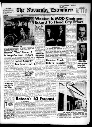 The Navasota Examiner and Grimes County Review (Navasota, Tex.), Vol. 68, No. 16, Ed. 1 Thursday, December 27, 1962