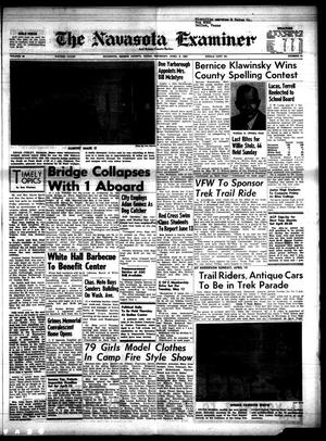 Primary view of object titled 'The Navasota Examiner and Grimes County Review (Navasota, Tex.), Vol. 68, No. 31, Ed. 1 Thursday, April 9, 1964'.