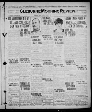 Primary view of object titled 'Cleburne Morning Review (Cleburne, Tex.), Ed. 1 Thursday, July 15, 1920'.