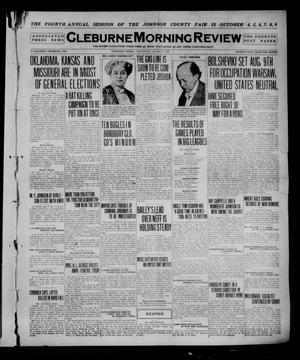Cleburne Morning Review (Cleburne, Tex.), Ed. 1 Wednesday, August 4, 1920