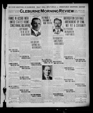 Primary view of object titled 'Cleburne Morning Review (Cleburne, Tex.), Ed. 1 Thursday, August 19, 1920'.