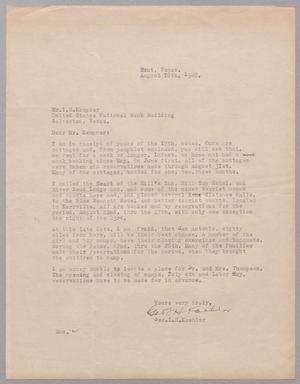 [Letter from George L. H. Koehler to I. H. Kempner, August 18, 1948]