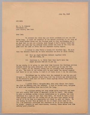 [Letter from Harris Leon Kempner to I. H. Kempner, July 20, 1948]