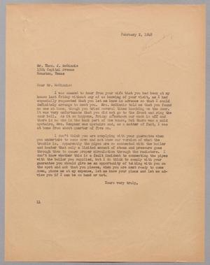 [Letter from Isaac H. Kempner to Thomas J. McGinnis, February 2, 1948]