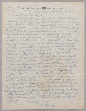 Primary view of object titled '[Letter from Pete Moncy to Mr. and Mrs. I. H. Kempner, November 2, 1948]'.