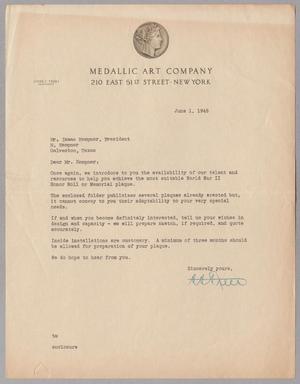[Letter from Clyde C. Trees to I. H. Kempner, June 1, 1948]
