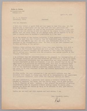 [Letter from Robert A. Nesbitt to I. H. Kempner, April 27, 1948]