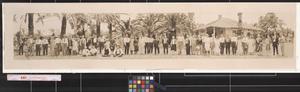 Primary view of object titled 'Excursion party of the Southwestern Land Co. in the Rio Grande Valley at Sharyland'.