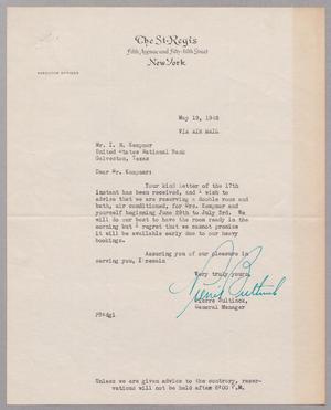 [Letter from Pierre Bultinck to I. H. Kempner, May 19, 1948]