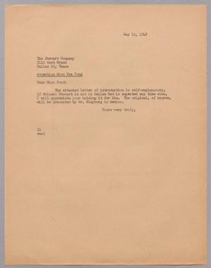[Letter from I. H. Kempner to The Stewart Company, May 12, 1948]