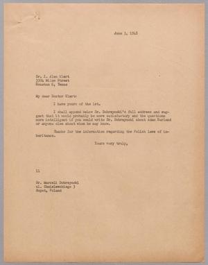 Primary view of object titled '[Letter from I. H. Kempner to I. Alan Ulert, June 3, 1948]'.