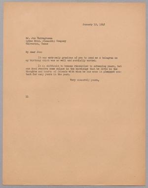 [Letter from I. H. Kempner to Joe Torregrossa, January 19, 1948]