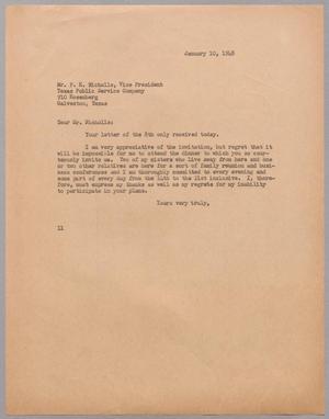 [Letter from I. H. Kempner to P. E. Nicholls, January 10, 1948]