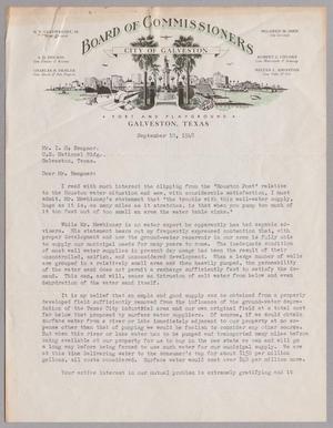 [Letter from Henry Wilkens, Jr. to I. H. Kempner, September 10, 1948]