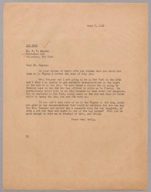 [Letter from I. H. Kempner to Henry W. Haynes, June 8, 1948]