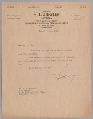 [Letter from L. A. Weber to I. H. Kempner, January 13, 1948]