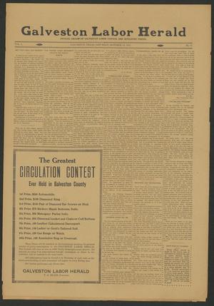 Galveston Labor Herald (Galveston, Tex.), Vol. 1, No. 11, Ed. 1 Saturday, October 12, 1912
